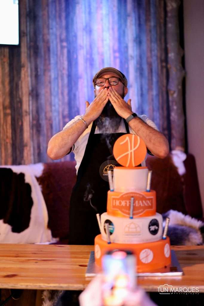 Matteo Ressa - CEO ChefPassport Celebrating 5 Year Anniversary Cake